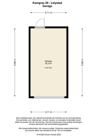 Floorplan - Kamgras 29, 8245 HR Lelystad