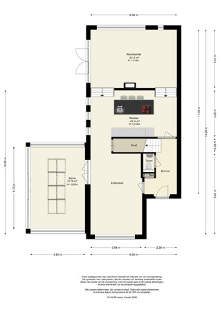 Floorplan - Galjoen 11 58, 8243 ML Lelystad