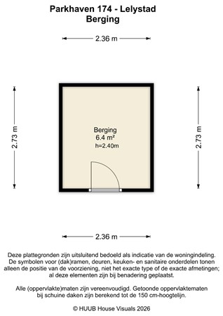 Floorplan - Parkhaven 174, 8242 PJ Lelystad
