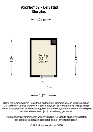 Floorplan - Voorhof 52, 8212 CP Lelystad