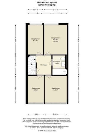 Floorplan - Malzwin 9, 8223 XE Lelystad