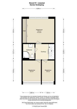 Floorplan - Strand 51, 8224 EC Lelystad