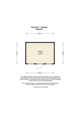 Floorplan - Strand 51, 8224 EC Lelystad