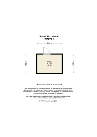 Floorplan - Strand 51, 8224 EC Lelystad