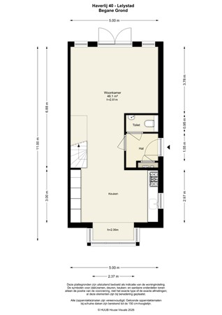 Floorplan - Haverlij 40, 8219 DA Lelystad