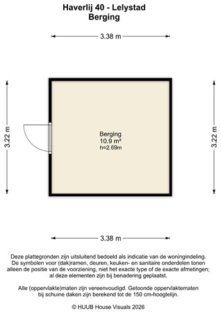 Floorplan - Haverlij 40, 8219 DA Lelystad