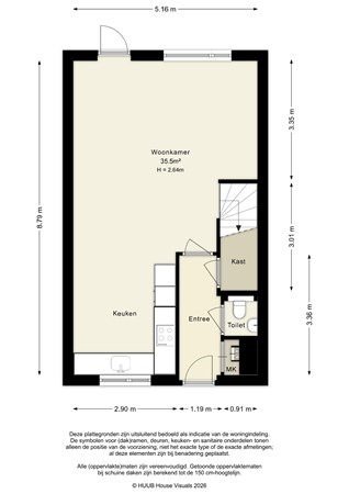 Floorplan - De Veste 12 72, 8231 JX Lelystad
