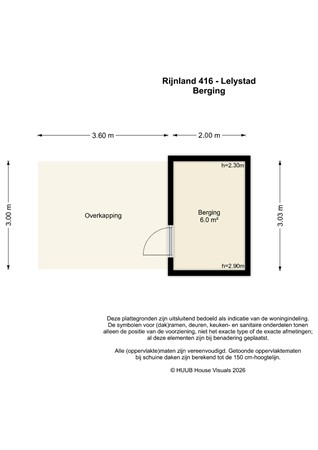 Floorplan - Rijnland 416, 8245 EH Lelystad