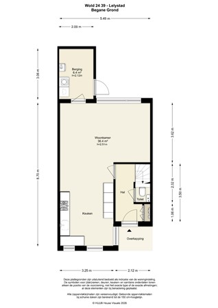 Floorplan - Wold 24 39, 8225 BG Lelystad