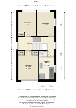 Floorplan - Montferland 10, 8245 BM Lelystad