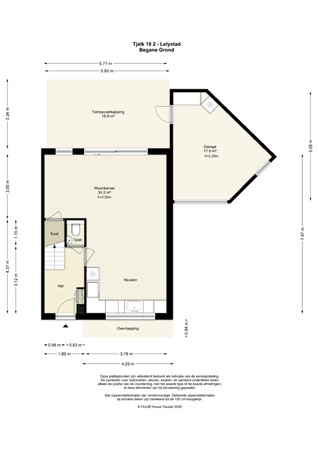Floorplan - Tjalk 18 2, 8232 LM Lelystad