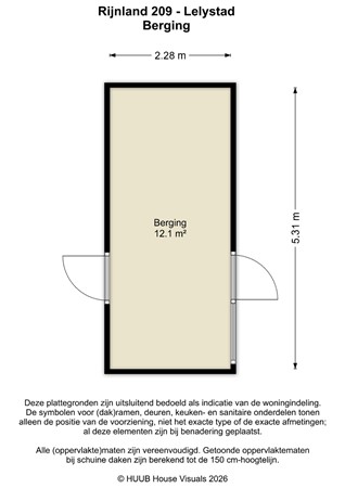 Floorplan - Rijnland 209, 8245 BH Lelystad