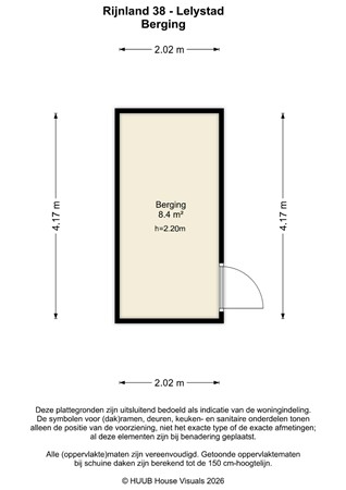 Floorplan - Rijnland 38, 8245 CV Lelystad