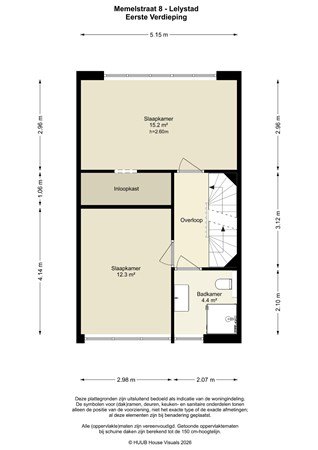 Floorplan - Memelstraat 8, 8232 RK Lelystad