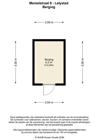 Floorplan - Memelstraat 8, 8232 RK Lelystad
