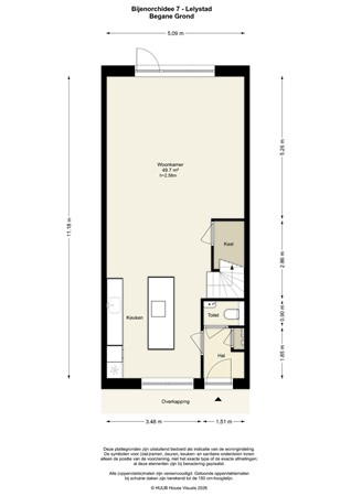 Floorplan - Bijenorchidee 7, 8245 LR Lelystad