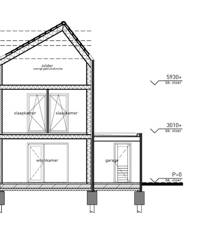 Floorplan - Langeoog bnr 10: 2^1kap woning, 3894 LB Zeewolde