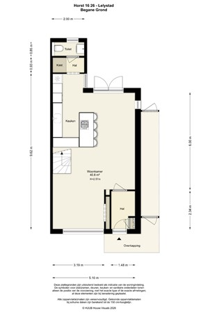 Floorplan - Horst 16 26, 8225 LK Lelystad