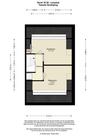 Floorplan - Horst 16 26, 8225 LK Lelystad