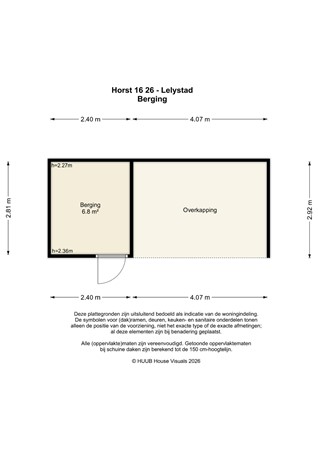 Floorplan - Horst 16 26, 8225 LK Lelystad