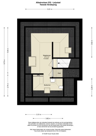 Floorplan - Albatroslaan 232, 8241 CN Lelystad