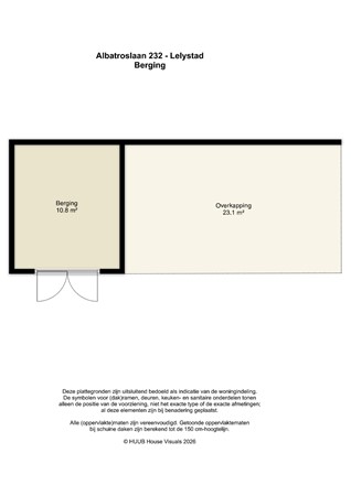 Floorplan - Albatroslaan 232, 8241 CN Lelystad