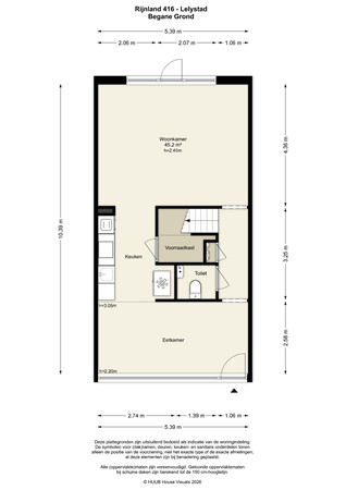 Floorplan - Rijnland 416, 8245 EH Lelystad