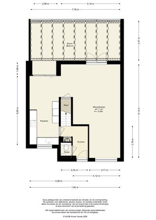 Floorplan - Zevenwouden 40, 8245 CC Lelystad