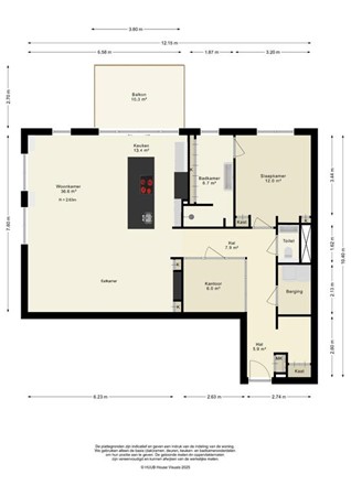 Floorplan - Schieveen, 8219 CH Lelystad