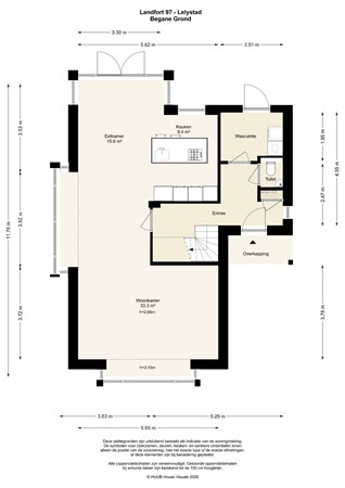 Floorplan - Landfort 97, 8219 AK Lelystad