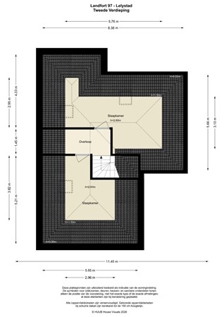 Floorplan - Landfort 97, 8219 AK Lelystad