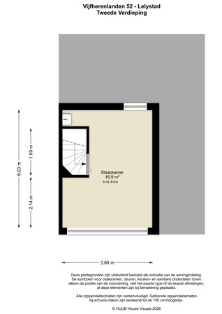 Floorplan - Vijfherenlanden 52, 8245 BB Lelystad
