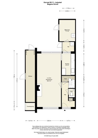 Floorplan - Karveel 06 11, 8231 AG Lelystad