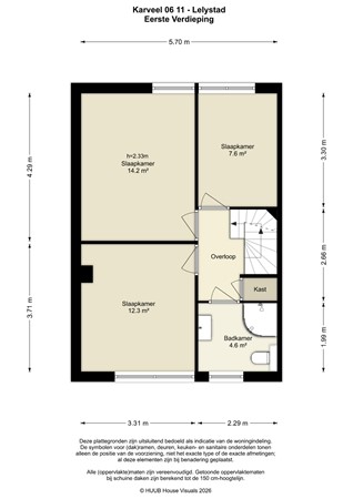 Floorplan - Karveel 06 11, 8231 AG Lelystad