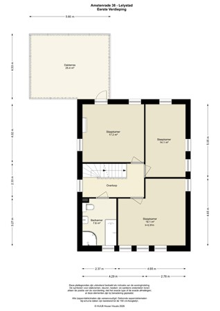 Floorplan - Amstenrade 38, 8219 AD Lelystad