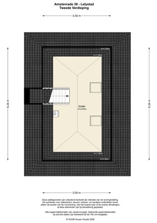 Floorplan - Amstenrade 38, 8219 AD Lelystad