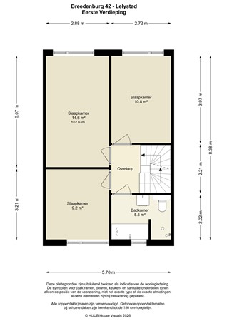 Floorplan - Breedenburg 42, 8219 BA Lelystad
