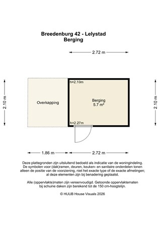 Floorplan - Breedenburg 42, 8219 BA Lelystad