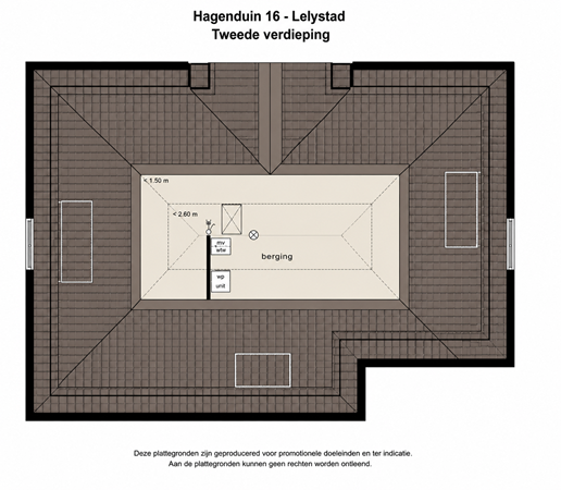 Floorplan - Hagenduin 16, 8219 DE Lelystad
