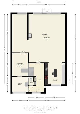 Floorplan - Jol 12 3, 8243 EA Lelystad