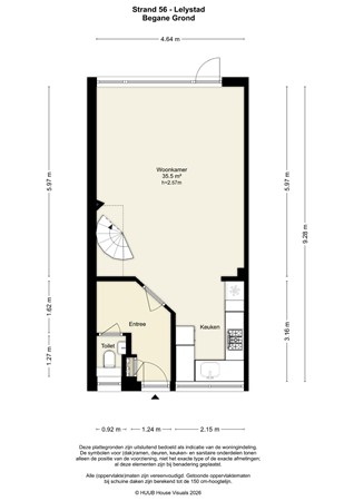 Floorplan - Strand 56, 8224 EC Lelystad