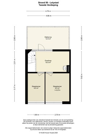 Floorplan - Strand 56, 8224 EC Lelystad
