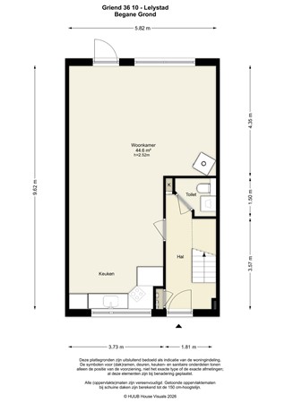 Floorplan - Griend 36 10, 8225 TL Lelystad