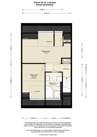 Floorplan - Griend 36 10, 8225 TL Lelystad