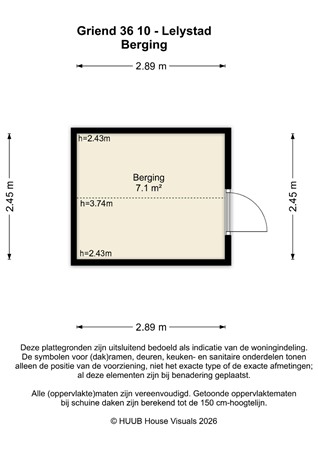Floorplan - Griend 36 10, 8225 TL Lelystad