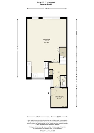 Floorplan - Botter 33 17, 8243 KM Lelystad