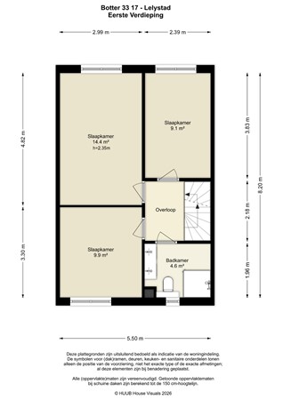 Floorplan - Botter 33 17, 8243 KM Lelystad