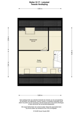 Floorplan - Botter 33 17, 8243 KM Lelystad