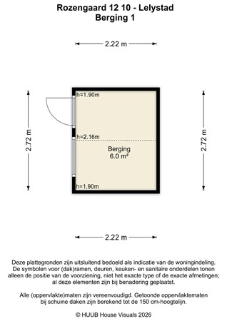 Floorplan - Rozengaard 12 10, 8212 DD Lelystad