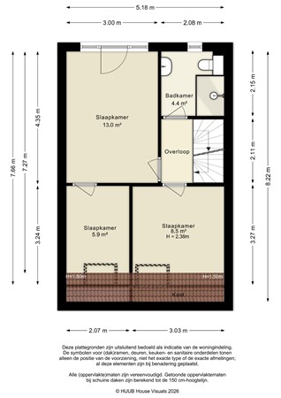Floorplan - Purmer 8, 8244 AS Lelystad